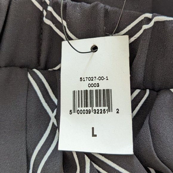 NEW Banana Republic Factory Pleated Midi Skirt Black and White - Picture 6 of 7